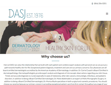 Tablet Screenshot of dermatologysouthjersey.com